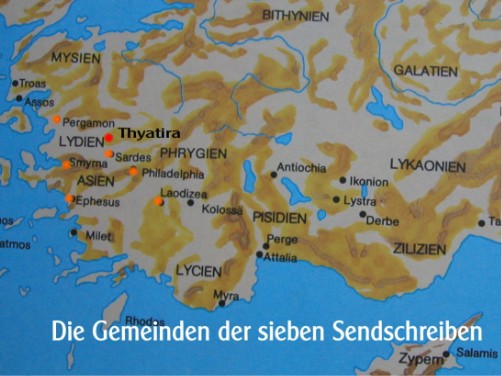 Die 7 Gemeinden der Sendschreiben