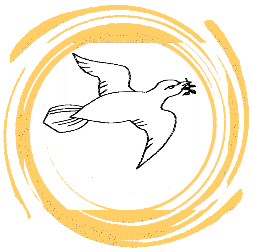 Taube mit Lorbeerblatt